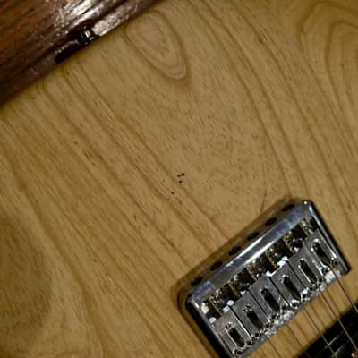 Super-Strat Style Electric Guitar - Natural Finish, Dual Humbucker, w/ Hardshell Case image 9