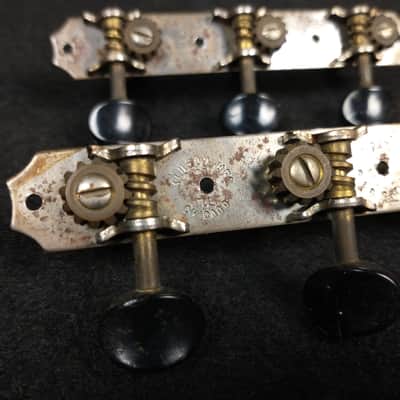 Vintage Kluson Tuners for Flat Top 30's Black Button image 2