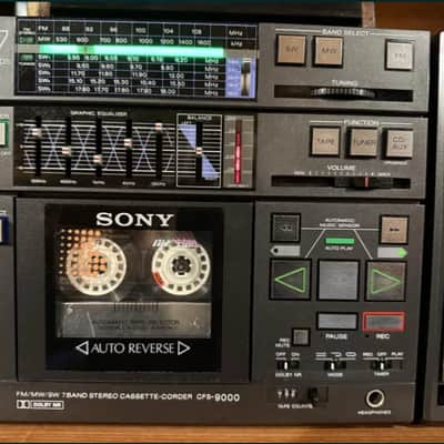 SONY CFS-9000 Rare Vintage Cassette Deck Boombox Mega Bass High