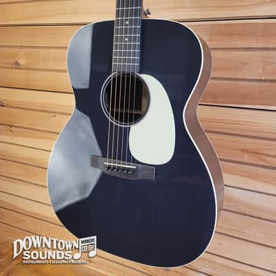 Martin J-16E 14-Fret Jumbo Acoustic / Electric Guitar with Martin Soft Shell Case - Black Smoke image 1