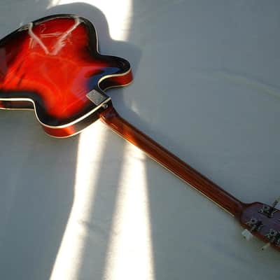 Framus Star Bass 5/150 Germany 1966 "Sunburst Rot" Vintage E-Bass 4 String Bass-Guitar image 14