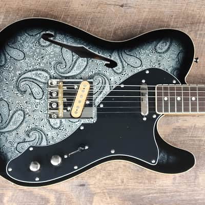 MyDream Partcaster Custom Built - Black Paisley Thinline Dreamsongs Freeway image 3