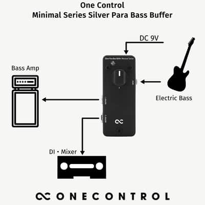 One Control Minimal Series Silver Para Bass Buffer OC-M-SPBB - Effects Pedal for Electric Guitar - NEW! image 5