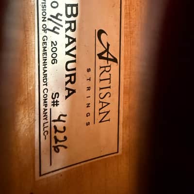 Artisan Strings Bravura Model 300 4/4 Violin Outfit (2006) w/ Bow & Case – Serial #4226 image 2