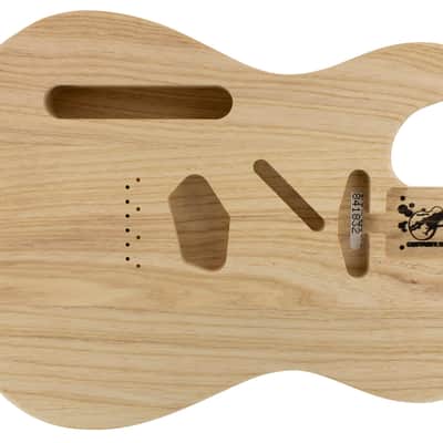 Guitar build Telecaster left handed TC SS BODY 3PC SWAMP ASH natural image 1