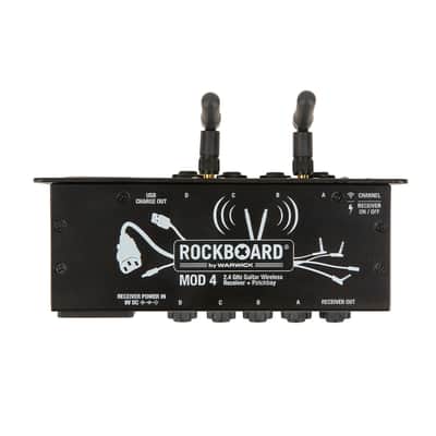 RockBoard MOD 4 & U2 Transmitter - 2.4 GHz Guitar Wireless Receiver, Transmitter + TRS Patchbay image 5
