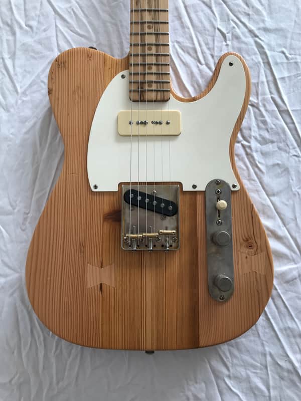 Electric Guitar - Reclaimed Fir and Cherry - T-Style - Butterfly 060 image 1