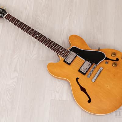 1958 Gibson ES-335 TDN Vintage Semi-Hollow Blonde Thin Top w/ PAFs, Case image 14