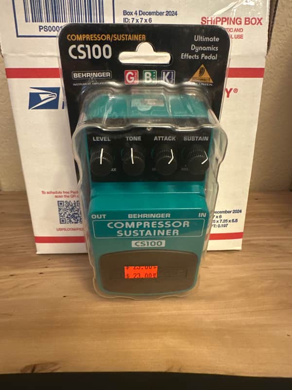 Behringer CS100 Compressor 2010s - Green image 1