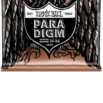 Ernie Ball Paradigm Extra Light Phosphor Bronze Acoustic Guitar Strings - 10-50 Gauge image 3