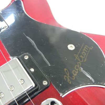 Hagstrom Tremar Viking Deluxe 2023 - Cherry Red image 13