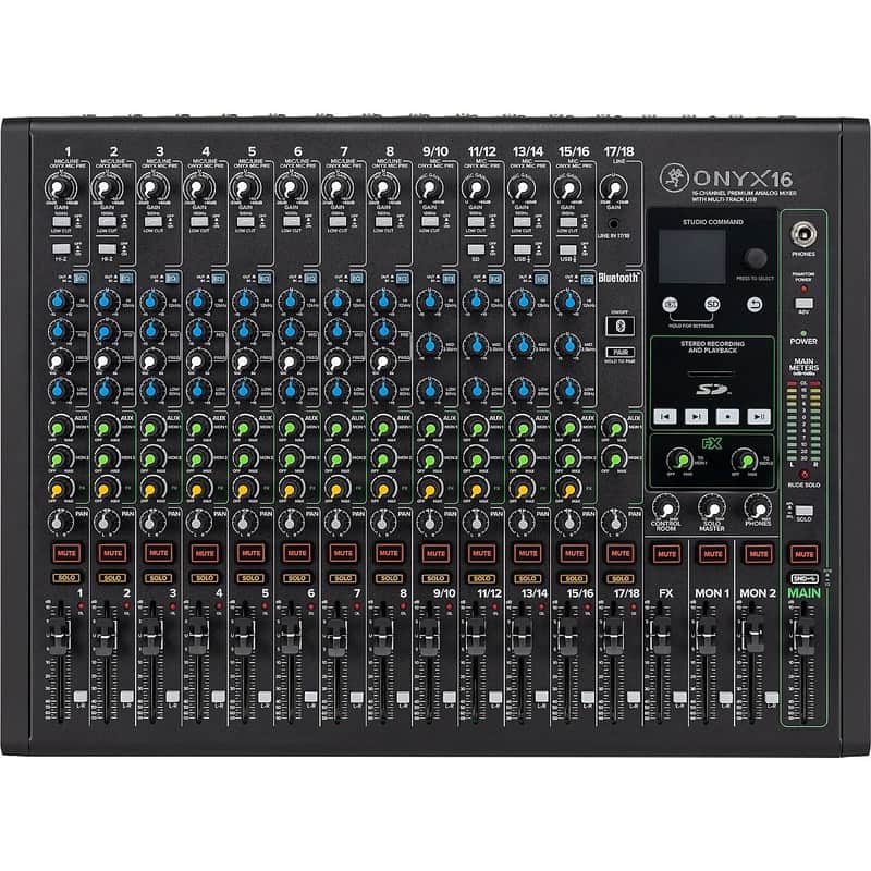 Mackie Onyx16 16-Channel Analog Mixer with Multitrack USB image 1