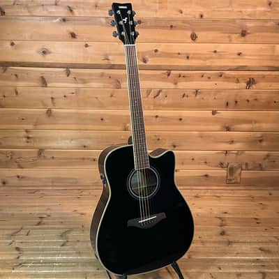 Yamaha FGC-TA TransAcoustic Acoustic Guitar - Black image 2