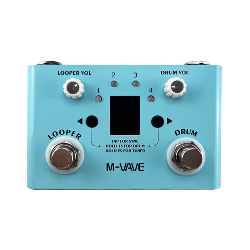 M-VAVE Lost Tempo Guitar Effect Pedal Drum & Looper Effector Mini 2-in-1 Looper & Drum Machine image 1