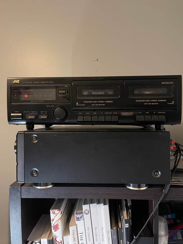 JVC TWD118 Dual Cassette Tape Deck Tested Video HS Dubbing image 1