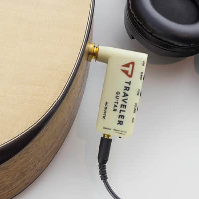 Traveler TGA-1A - Headphone Amplifier for Acoustic Guitar -Cream image 4