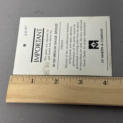 Martin Guitar Strings Hang Tag Vintage Case Candy USA 1960s image 3