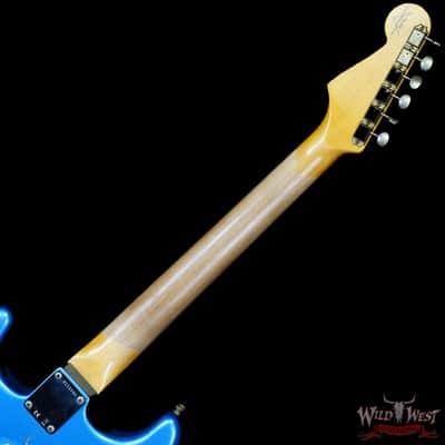 Fender Custom Shop 1962 Stratocaster Hand-Wound Pickups AAA Dark Rosewood Slab Board Heavy Relic Lake Placid Blue 7.90 image 5