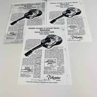 Takamine Dealer Literature Pack 1982 image 10