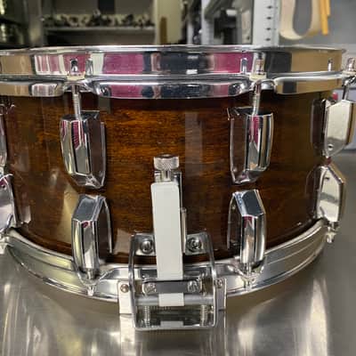 Pearl G-714SX Supergripper snare maple 1985 - Walnut lacquer image 9