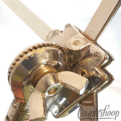 *Ludwig WFL Flat-Base Snare Drum Stand Chrome Vintage 50s Flush Chicago Chrome* image 5