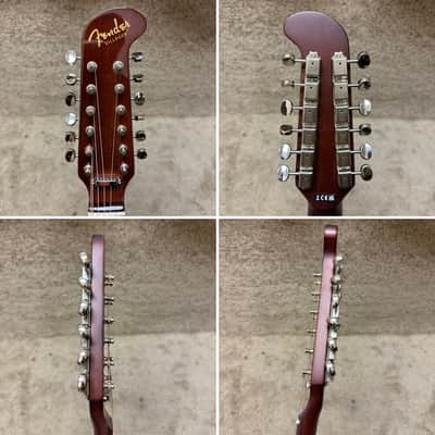 Fender Villager 12-String Acoustic Electric Guitar W Deluxe Bag B image 12
