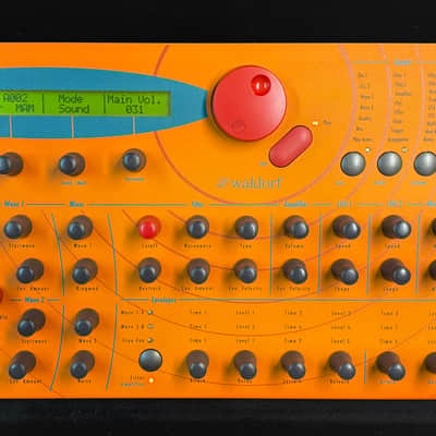 Waldorf Microwave XT Rackmount Wavetable Synthesizer 1998 - Orange