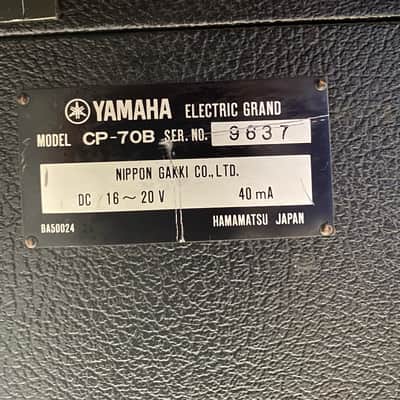 Yamaha CP-70B Electric Grand Piano 1980s - Black image 9