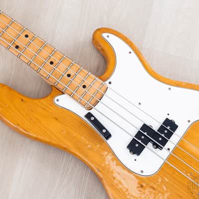 1972 Fender Precision Bass Natural Ash Vintage Bass w/ 1 1/2" Nut Width, Case image 7
