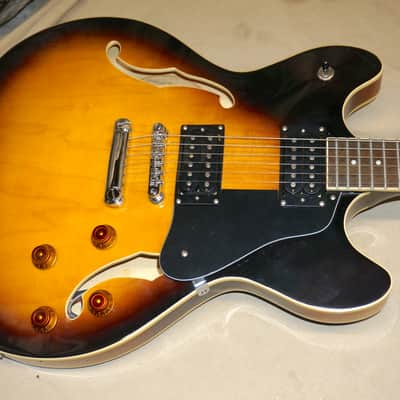 Washburn HB-30 TSK HB30TSK hb30 Semi-Hollow Body Guitar 2010 Tobacco Burst image 2