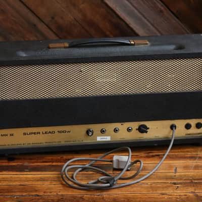 1976 Marshall Super Lead 100 MKII 2-Channel 100-Watt 6550 Head (w/ Master Volume Mod) image 2