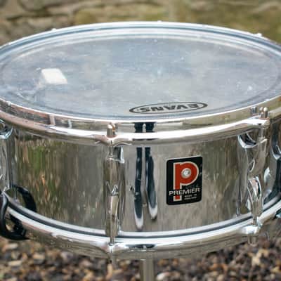 Vintage 1970s Premier 2000 Chrome over Aluminium COA Snare Drum 14x5" image 8