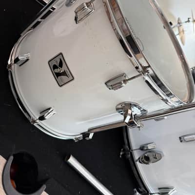Rogers Vintage Power Tone Drum Kit 1972 - Flat White image 1
