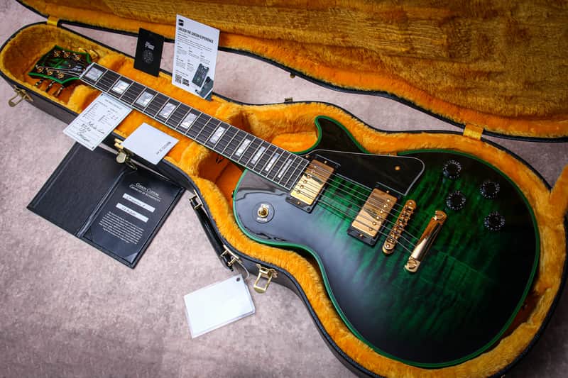 GIBSON USA Custom Shop M2M Les Paul Custom Widow "Green Widow + Ebony" (2024) image 1