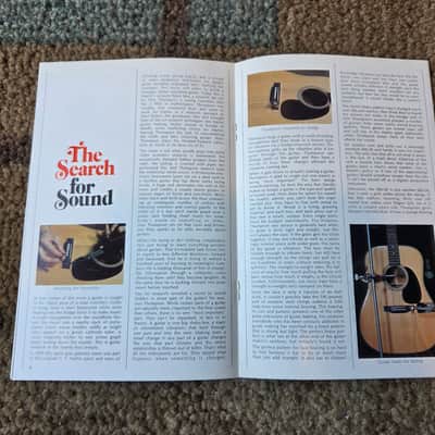 Immagine Vintage 1973 Martin Guitar 1833 Magazine Issue 1, Volume 1! Rare, Original Case Candy! - 3