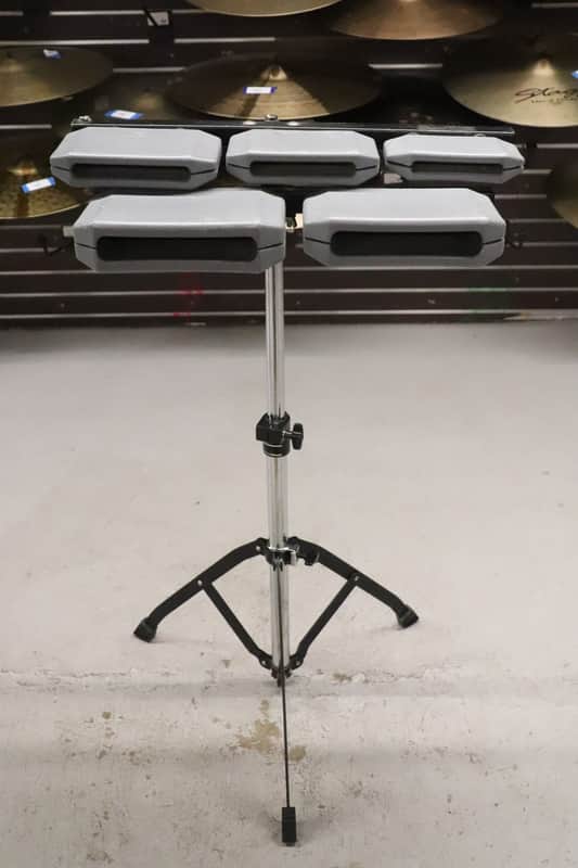 Latin Percussion LP1210 Granite Percussion Blocks W/ Stand image 1