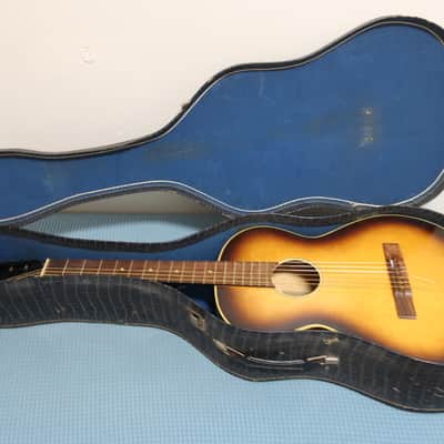 Vintage 1960s  Framus Parlor Model 5/10 "Serenade" Small Body Acoustic Guitar West Germany Clean Original Fuax Gator Case Hang Tags & Original Pick WOW image 19