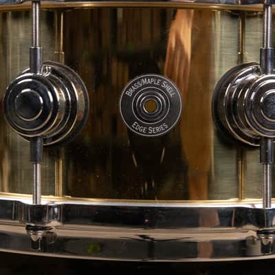 2000s DW Collector's Series 5.5x14 Bell Brass Snare Drum image 11