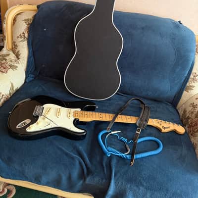 Vintage 1974 Greco SE-500B Stratocaster Black - Untouched Matsumoku MIJ - 100% Original w/ 1973 Maxon Pickups, Original Hardcase, 70s Fender Strap & Coiled Cable image 13