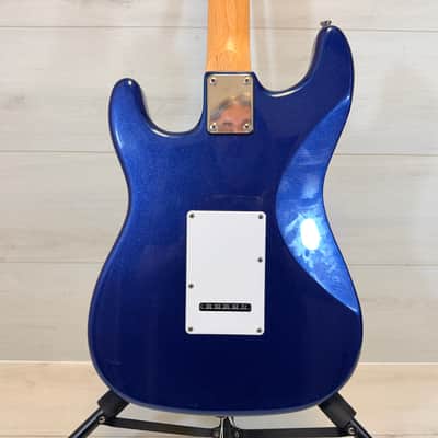 Aria STG Series Electric Guitar Blue Metallic Strat Style SSS Rosewood Fingerboard image 8