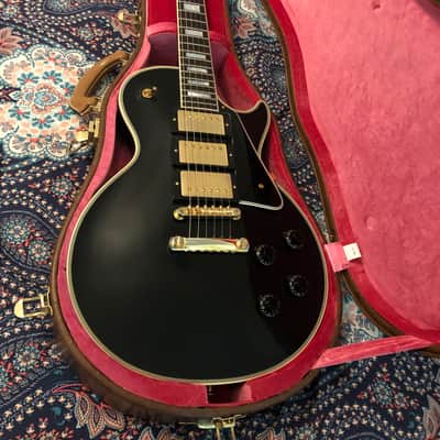 Gibson Custom Shop 1957 Les Paul Custom Reissue 3-Pickup Ebony VOS Black Beauty image 2