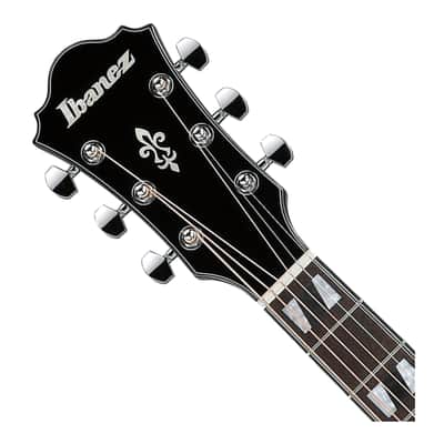 Used Ibanez AE170 Acoustic-Electric Guitar - Transparent Black High Gloss image 4