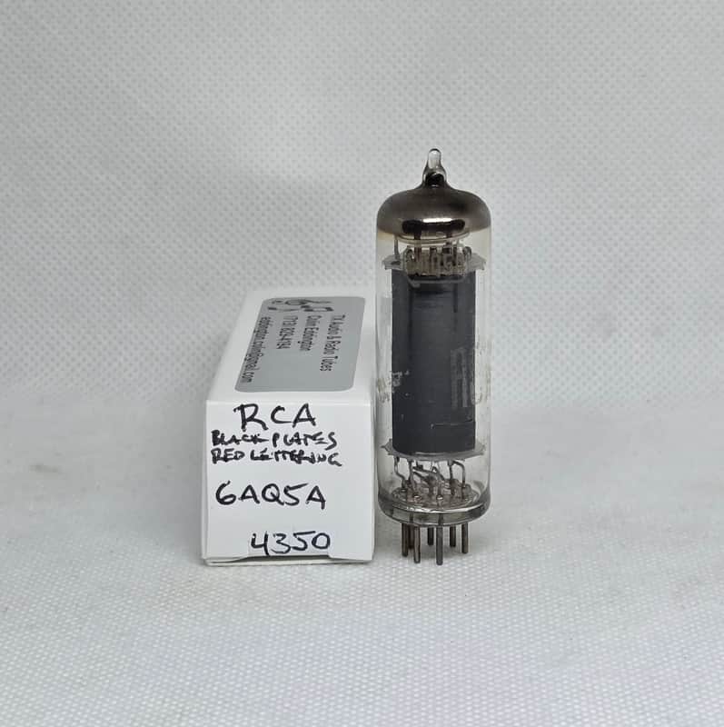 RCA 6AQ5A Black Plate Single NOS 6AQ5 EL90 image 1