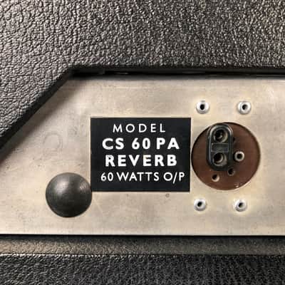 RARE 1970's Carlsbro CS 60 PA 60w Reverb Amp with 2x12 20w Celestian Towers image 6
