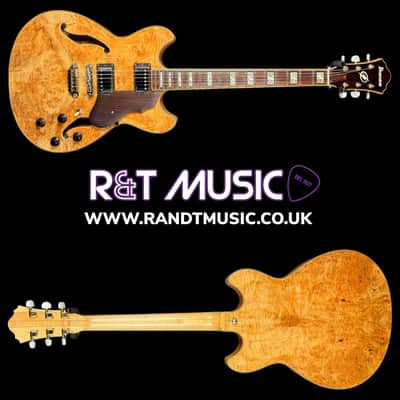 Washburn HB35 Hollowbody Electric Guitar in Natural image 3