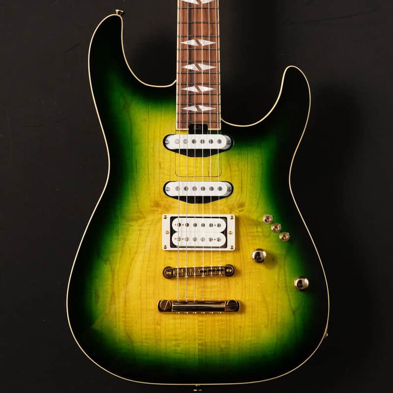 Kz Guitar Works SS-1 Deluxe - Green Burst image 1