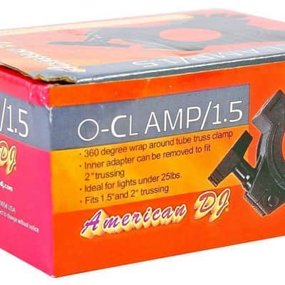 Chauvet DJ Ezpin Pack 4 EZpin Pin Spot Light Fixtures+Remote+Case+(4) O Clamps image 5