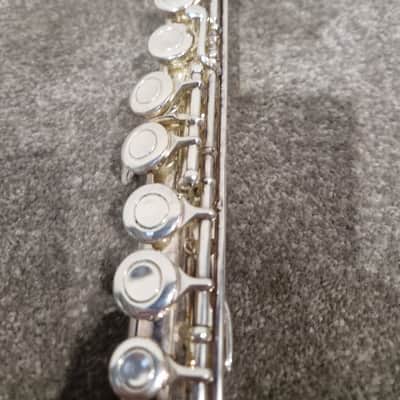 Osborne Engraved Silver Standard Nickel Flute - Elegant Design - Good w/ Hard Case image 4