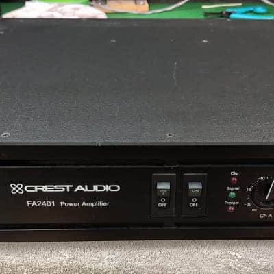 CREST AUDIO VINTAGE AMPLIFIER POWER AMPLIFIER MODEL FA-2401 DUAL MONO AMPLIFIER MADE IN USA image 3