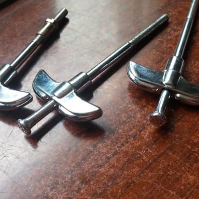 Rogers VINTAGE PARTS LOT 4 BASS DRUM TENSION RODS BASS DRUM LUG SWIVOMATIC image 7